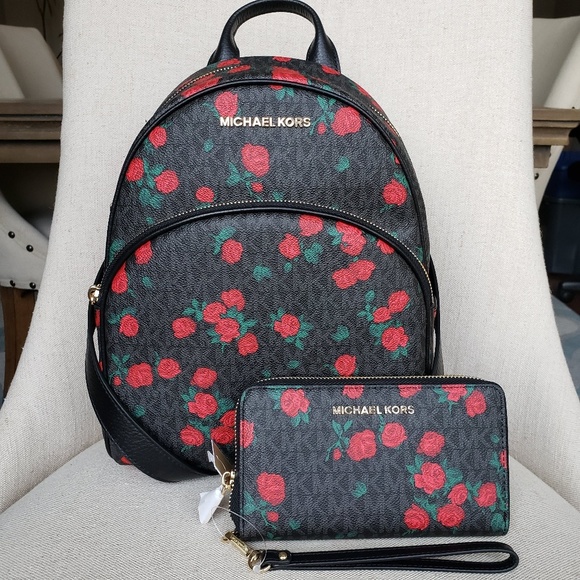 michael kors backpack purse black